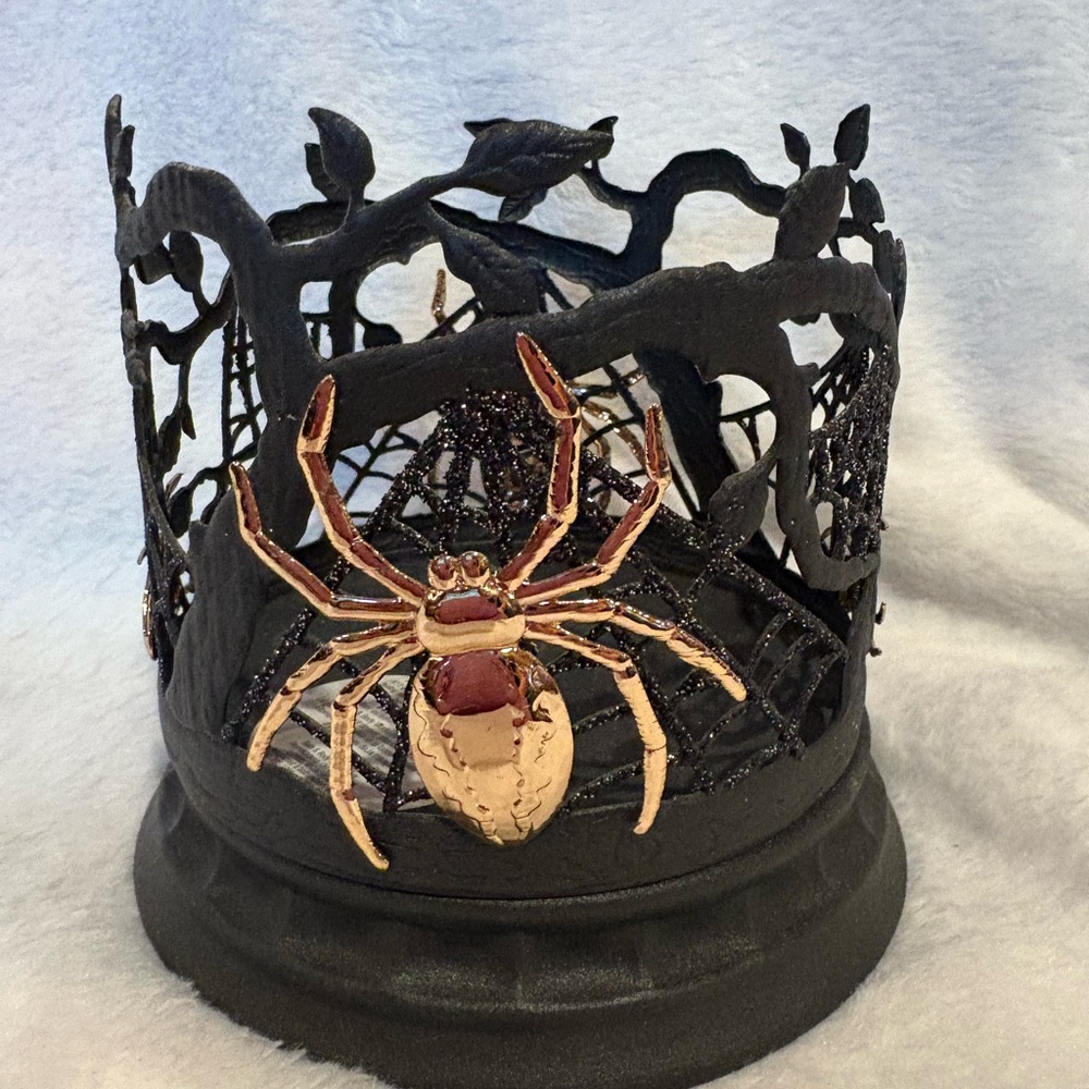 Bath and Body Works Black Spider Candle Holder